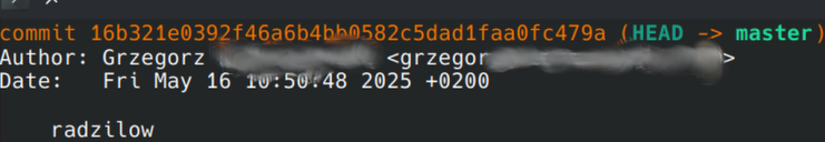 Najnowszy znaleziony commit