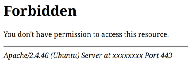 403 Forbidden z serwera Apache2
